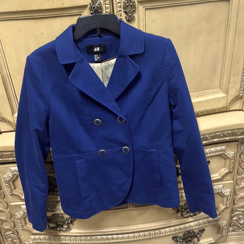 H&M navy blazer size 10